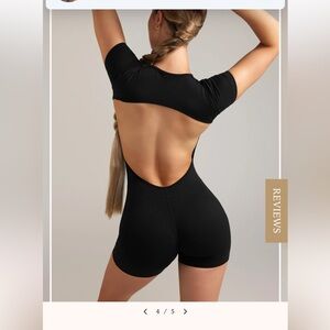 Kate Galliano short sleeved backless jumpsuit. Size M. NWT